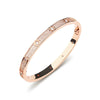 Wholesale Women's Round Diamond Full Inlaid Zircon Bracelet Light Luxury Temperament Environmentally Friendly Copper Electroplated