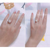 Wholesale Women's Round Freshwater Pearl And Zircon Ring Copper Gold Plated With Sunflower Design