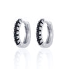 Wholesale Women's Round Micro Inlay Color Zircon Earrings