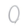 Wholesale Women's S999 Pure Silver Classic Simple Sparkling Stacking Ring With Electroplating