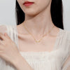 Wholesale Women's S925 Silver Antlers Love Diamond Animals Zodiac Necklace