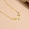 Wholesale Women's S925 Silver Antlers Love Diamond Animals Zodiac Necklace