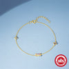 Wholesale Women's S925 Silver Candy Starry Sky Series Fruit Pattern Zircon Bracelet With Electroplating