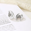 Wholesale Women's S925 Silver Drop Shape Geometric Exaggerate Style Electroplated Earrings