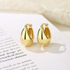 Wholesale Women's S925 Silver Drop Shape Geometric Exaggerate Style Electroplated Earrings