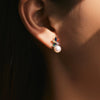 Wholesale Women's S925 Silver Earrings With Flower Pattern And Inlaid Freshwater Pearls And Zircon