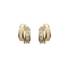 Wholesale Women's S925 Silver Earrings With Niche Design Pearl Geometric Pattern And Diamond Treatment