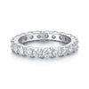 Wholesale Women's S925 Silver Fashion Geometric Moissanite Inlay Ring