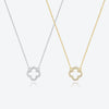 Wholesale Women's S925 Silver Four Leaf Clover Pendant Clavicle Chain With Diamond And Platinum Or 18K Gold Electroplating