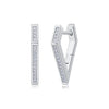 Wholesale Women's S925 Silver Geometric Fashion Ol Moissanite Earrings Set With Diamonds