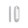 Wholesale Women's S925 Silver Geometric Fashion Ol Moissanite Earrings Set With Diamonds