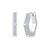 Wholesale Women's S925 Silver Geometric Fashion Ol Moissanite Earrings Set With Diamonds