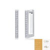 Wholesale Women's S925 Silver Geometric Fashion Ol Moissanite Earrings Set With Diamonds