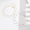 Wholesale Women's S925 Silver Geometric Flower Anklet