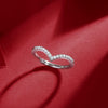 Wholesale Women's S925 Silver Geometric Moissanite Crown Adjustable Ring With Electroplating