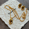 Wholesale Women's S925 Silver Geometric Tiger Eye Ear Jewelry With Real Gold Plating Retro Light Luxury Style