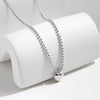 Wholesale Women's S925 Silver Heart Shape Fine Bean Chain Bracelet With Electroplating Design And Highend Style
