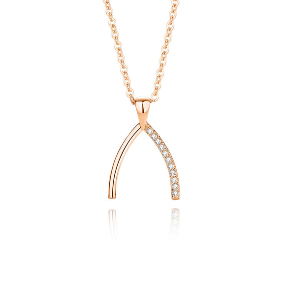 Wholesale Women's S925 Silver Ing Bone Clavicle Chain Necklace With Geometric Style And Diamond Design