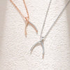 Wholesale Women's S925 Silver Ing Bone Clavicle Chain Necklace With Geometric Style And Diamond Design