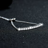 Wholesale Women's S925 Silver Moissanite Geometric Style Smile Bracelet Jewelry