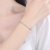 Wholesale Women's S925 Silver Moissanite Geometric Style Smile Bracelet Jewelry