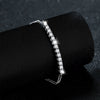 Wholesale Women's S925 Silver Moissanite Geometric Style Smile Bracelet Jewelry