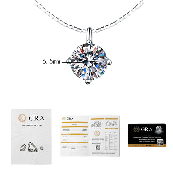 Wholesale Women's S925 Silver Moissanite Pendant Clavicle Chain With Detachable Geometric Pattern And Diamond Set Design