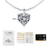 Wholesale Women's S925 Silver Moissanite Pendant Clavicle Chain With Detachable Geometric Pattern And Diamond Set Design
