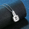 Wholesale Women's S925 Silver Moissanite Princess Square Bag Pendant Necklace With The Crown Pattern Microinlaid And Platinum Plated Ochain