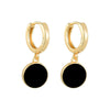 Wholesale Women's S925 Silver Needle And Copper Round Geometric Enamel Epoxy Dripping Oil Retro Palace Style Earrings