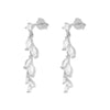 Wholesale Women's S925 Silver Needle Copper Earrings With Hot Diamond Long Tassel Chain Geometric U Shape Star Pattern Electroplated