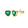 Wholesale Women's S925 Silver Needle Heartshaped Zircon Stud Earrings With Colorful Diamond And Geometric Design