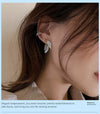 Wholesale Women's S925 Silver Needle Leaf Earrings With Simple Design And Electroplating Made Of Alloy