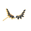 Wholesale Women's S925 Silver Needle Wingshaped Earrings With Colorful Zircon And Bow Design