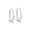 Wholesale Women's S925 Silver Oval Ushaped Geometric Literary Retro Earrings