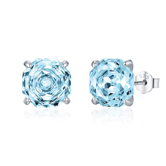 Wholesale Women's S925 Silver Simple Exquisite Allmatch Earrings Set With Diamonds And Flower Pattern