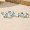 Wholesale Women's S925 Silver Simple Exquisite Allmatch Earrings Set With Diamonds And Flower Pattern