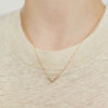 Wholesale Women's S925 Silver Simple Retro Niche Clavicle Necklace With Geometric Design And Electroplating