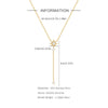 Wholesale Women's S925 Silver Yshaped Necklace With Electroplating Ins Cold Style Eight Mang Star Pattern And Long Tassel