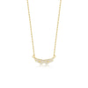 Wholesale Women's S925 Sterling Silver Angel Wings Geometric Diamond Clavicle Necklace