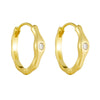Wholesale Women's S925 Sterling Silver Asymmetrical Geometric Earrings Set With Diamonds
