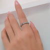 Wholesale Women's S925 Sterling Silver Blue Eye Ring With Colorful Enamel And Dripping Glue Design