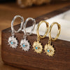 Wholesale Women's S925 Sterling Silver Bohemian Eye Inlaid Turquoise Earrings