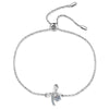 Wholesale Women's S925 Sterling Silver Bow Moissanite Sports Style Electroplated Bracelet