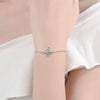 Wholesale Women's S925 Sterling Silver Bow Moissanite Sports Style Electroplated Bracelet