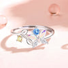Wholesale Women's S925 Sterling Silver Butterfly Ring With Micro Inlay