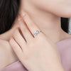 Wholesale Women's S925 Sterling Silver Butterfly Ring With Micro Inlay