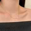 Wholesale Women's S925 Sterling Silver Clavicle Chain Necklace With Geometric Design And Electroplating Treatment
