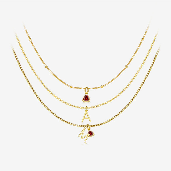 Wholesale Women's S925 Sterling Silver Clavicle Chain Necklace With Glow Surface Letter A Z Text Design And 18K Gold Electroplating
