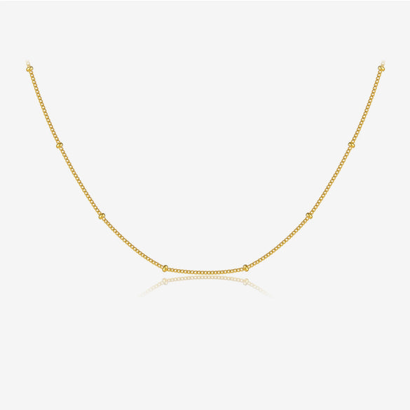 Wholesale Women's S925 Sterling Silver Clavicle Chain Necklace With Glow Surface Letter A Z Text Design And 18K Gold Electroplating